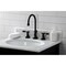 Kingston Brass KS2980TAL Tudor Widespread Bathroom Faucet W/ Brass Pop-Up, Matte Black KS2980TAL - alternate 2
